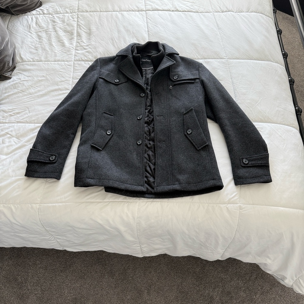 Men's Black Wool Jacket
